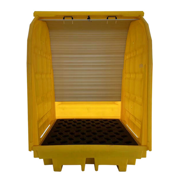 4 Drum All Weather Spill Pallet with Rack