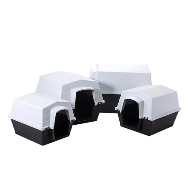 Outdoor Black and White Waterproof Customizable Plastic Pet House