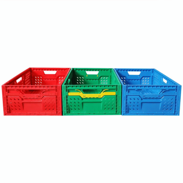 Agriculture Plastic Vented Foldable Crate For Vegetable and Fruit