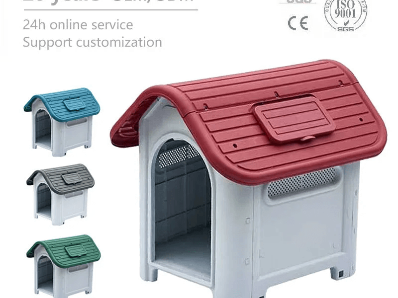 large plastic dog house